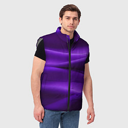 Мужской жилет Фиолетовый шелк, цвет: 3D-светло-серый — фото 2