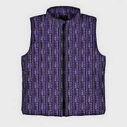Мужской жилет Чёрно-фиолетовый текстурированный узор