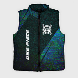 Мужской жилет One Piece glitch blue