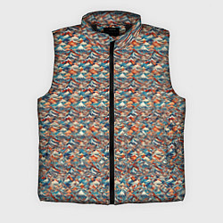 Мужской жилет Горный паттерн, цвет: 3D-черный
