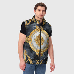 Мужской жилет Классические узоры лакшери текстура, цвет: 3D-черный — фото 2