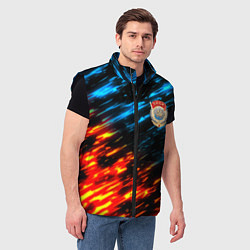 Мужской жилет СССР битва стихий, цвет: 3D-черный — фото 2