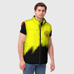 Мужской жилет Российская империя краски герб, цвет: 3D-красный — фото 2