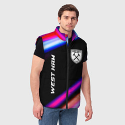 Мужской жилет West Ham speed game lights, цвет: 3D-черный — фото 2