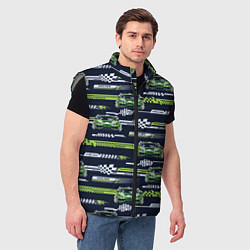 Мужской жилет Racing superior speed, цвет: 3D-светло-серый — фото 2