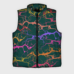 Мужской жилет Разряды на зеленом, цвет: 3D-светло-серый