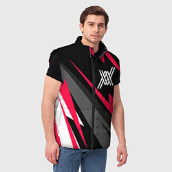 Мужской жилет Darling in the FranXX electro lines, цвет: 3D-черный — фото 2