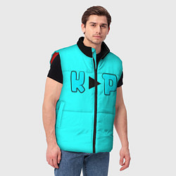 Мужской жилет Пердящее сердечко и коты, цвет: 3D-красный — фото 2