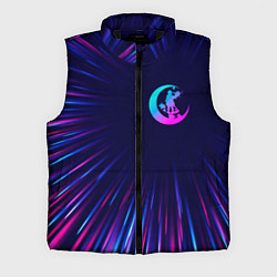 Мужской жилет Angels of Death neon blast lines, цвет: 3D-черный