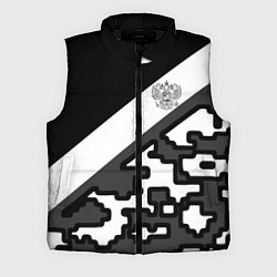 Мужской жилет Россия камуфляж текстура, цвет: 3D-черный