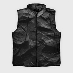 Мужской жилет Текстура темной скалы, цвет: 3D-черный