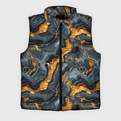 Мужской жилет Золотой мрамор, цвет: 3D-светло-серый