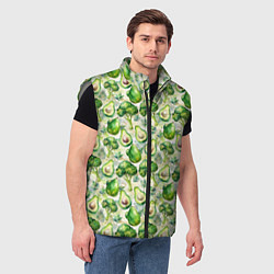 Мужской жилет Авокадо и брокколи, цвет: 3D-светло-серый — фото 2