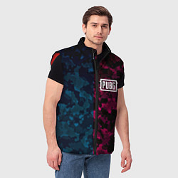 Мужской жилет PUBG camo texture, цвет: 3D-красный — фото 2