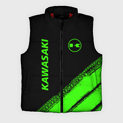 Мужской жилет Kawasaki - logo, цвет: 3D-красный
