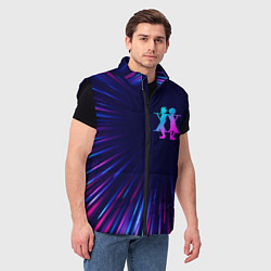 Мужской жилет Hunter x Hunter neon blast lines, цвет: 3D-черный — фото 2