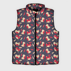 Мужской жилет Паттерн с птицами и перьями