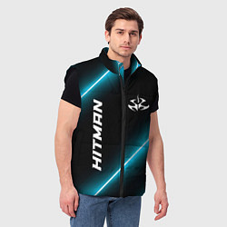 Мужской жилет Hitman неоновые лампы, цвет: 3D-черный — фото 2
