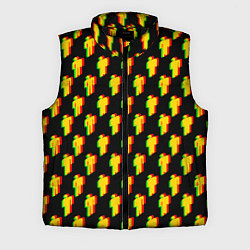 Мужской жилет Billie Eilish glitch pattern, цвет: 3D-черный