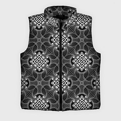 Мужской жилет Черно белый орнамент
