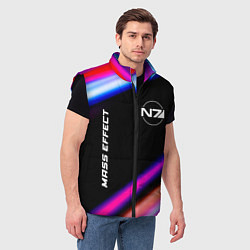 Мужской жилет Mass Effect speed game lights, цвет: 3D-черный — фото 2