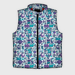 Мужской жилет Граффити крючок и петля, цвет: 3D-красный