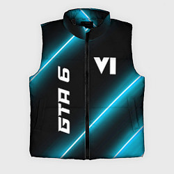 Мужской жилет GTA 6 неоновые лампы, цвет: 3D-черный