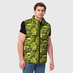 Мужской жилет Шрек - паттерн, цвет: 3D-черный — фото 2