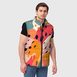 Мужской жилет Яркие пятна, цвет: 3D-черный — фото 2