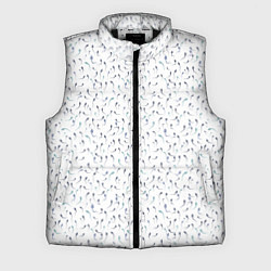 Мужской жилет Сперматозоиды разноцветные паттерн, цвет: 3D-черный