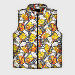 Мужской жилет Граффити пиво пенное, цвет: 3D-красный