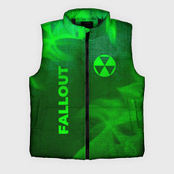 Мужской жилет Fallout - green gradient вертикально, цвет: 3D-черный