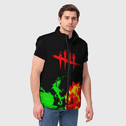 Мужской жилет Dead by daylight fire, цвет: 3D-черный — фото 2