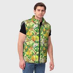 Мужской жилет Птица на грушевом дереве, цвет: 3D-светло-серый — фото 2