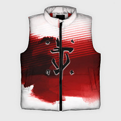Мужской жилет Doom eternal logo краски, цвет: 3D-красный
