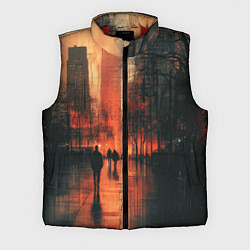 Мужской жилет Осенний городской вечер