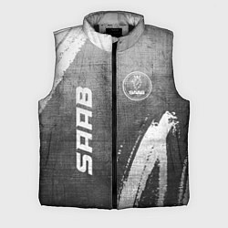 Мужской жилет Saab - grey gradient вертикально, цвет: 3D-черный