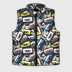 Мужской жилет Аудиокассеты паттерн, цвет: 3D-светло-серый