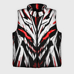Мужской жилет Красное абстрактное лицо монстра, цвет: 3D-светло-серый
