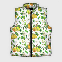 Мужской жилет Груши и цветы, цвет: 3D-светло-серый