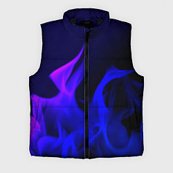 Мужской жилет Неоновый огонь текстура, цвет: 3D-черный