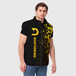 Мужской жилет Deadlock - gold gradient по-вертикали, цвет: 3D-черный — фото 2