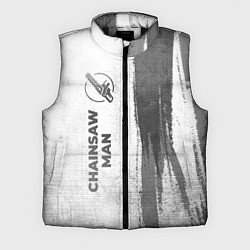Мужской жилет Chainsaw Man - white gradient по-вертикали