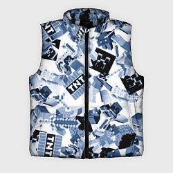 Мужской жилет Персонажи из игры Майнкрафт, цвет: 3D-черный