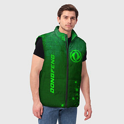 Мужской жилет Dongfeng - green gradient вертикально, цвет: 3D-черный — фото 2
