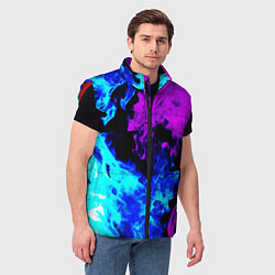 Мужской жилет Битва неонового огня, цвет: 3D-красный — фото 2