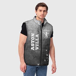 Мужской жилет Aston Villa - grey gradient вертикально, цвет: 3D-черный — фото 2
