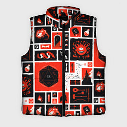 Мужской жилет Dungeons and dragons pattern, цвет: 3D-черный