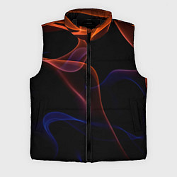 Мужской жилет Нейросеть пламя огня, цвет: 3D-черный