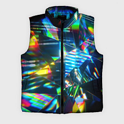Мужской жилет Глитч эффект на стекле, цвет: 3D-черный